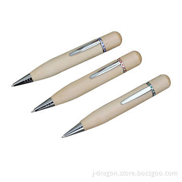 Natural Wood Pen Design USB Flash Memory Stick